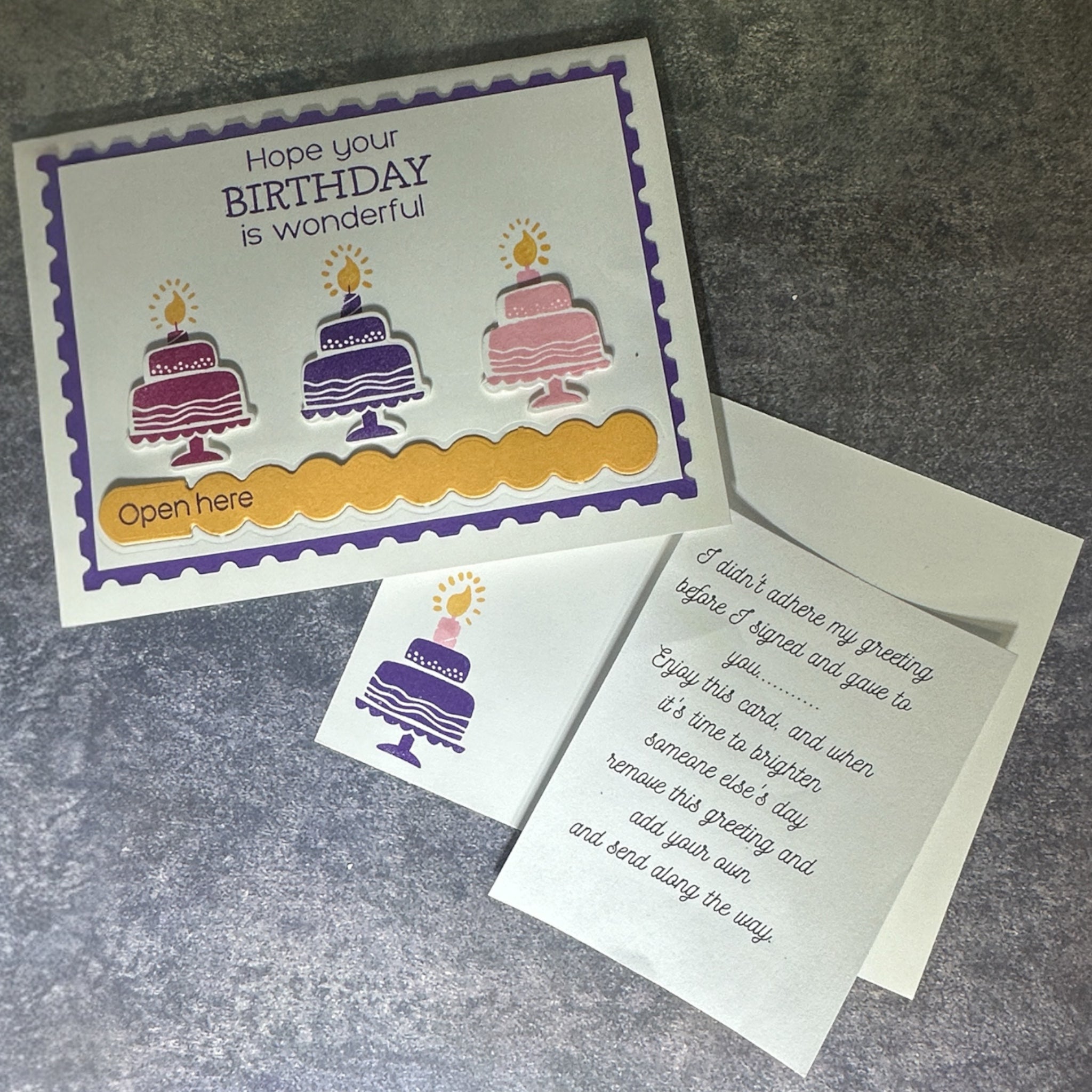 Cute Birthday Card with Pull Tab - Hope Your Birthday is Wonderful