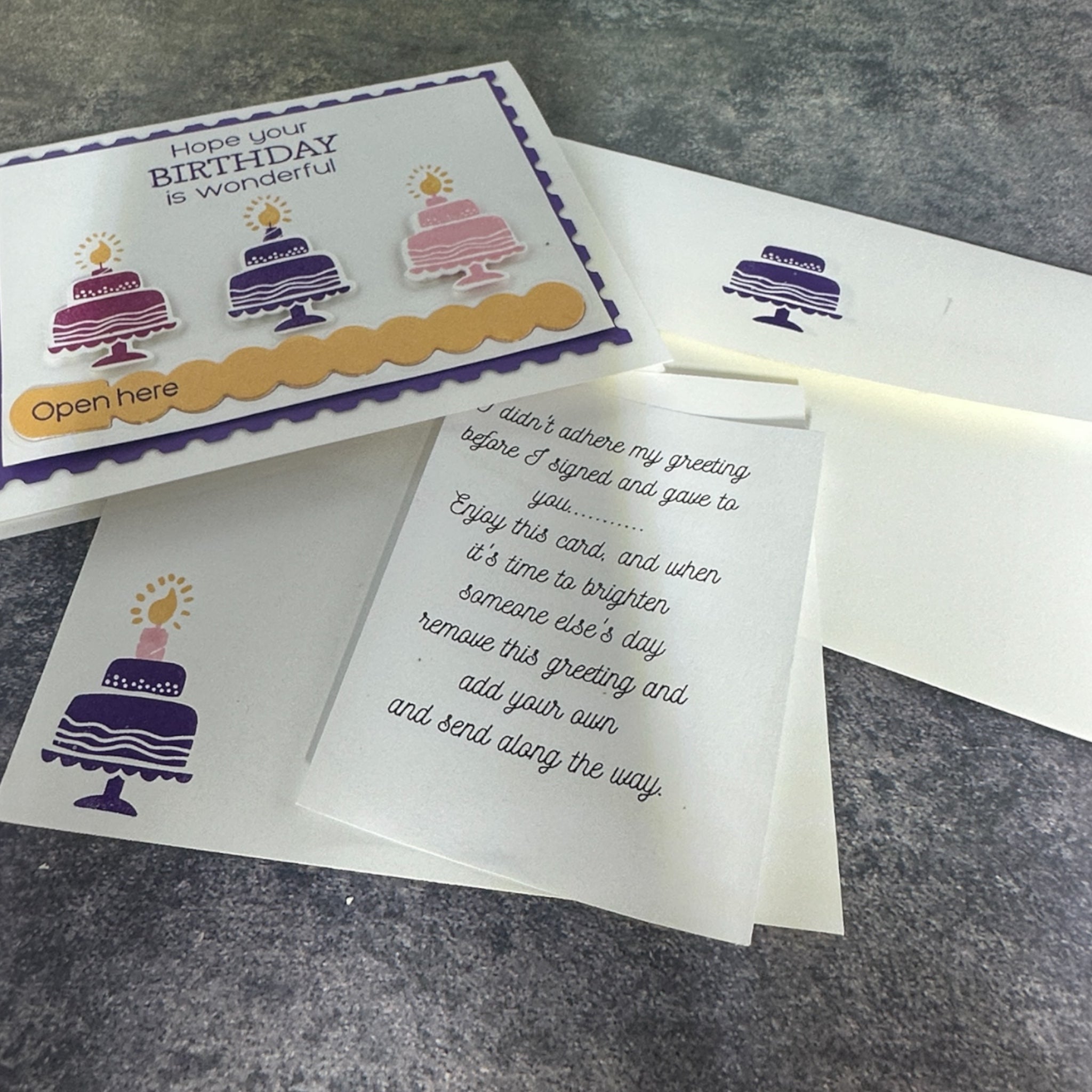 Cute Birthday Card with Pull Tab - Hope Your Birthday is Wonderful