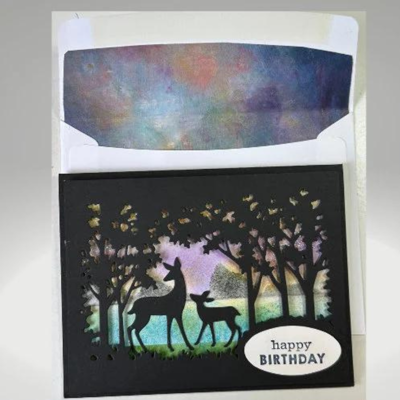 Deer Birthday Card , Great Manly Card, Masculine Card, Nature Lovers