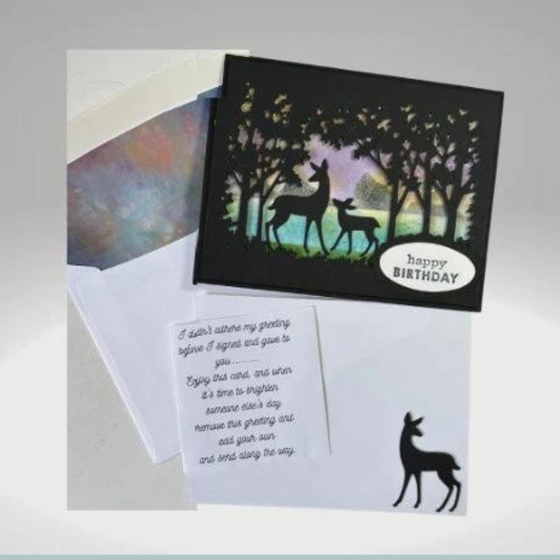 Deer Birthday Card , Great Manly Card, Masculine Card, Nature Lovers