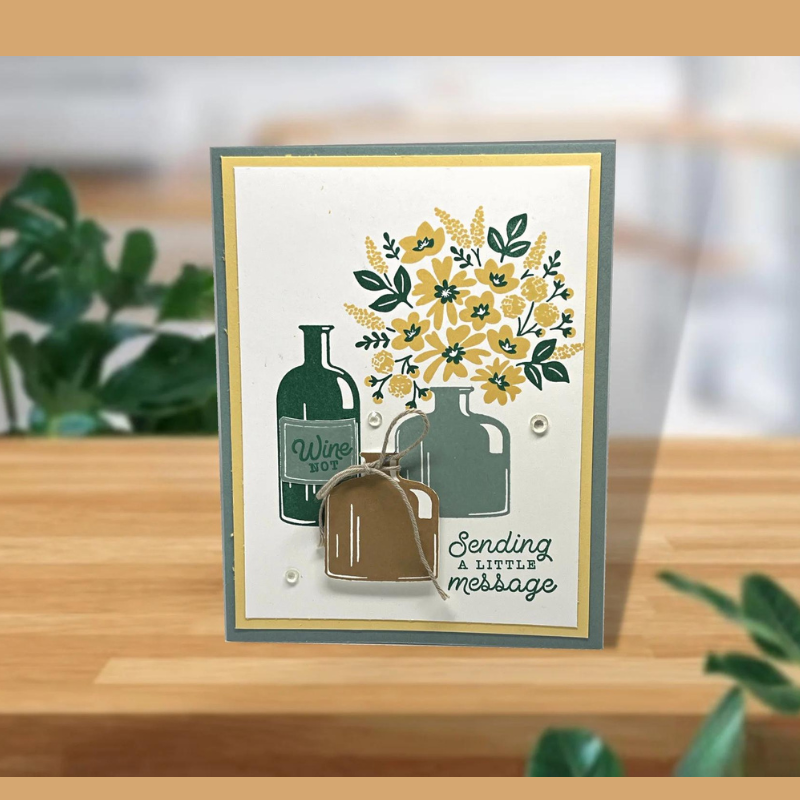 Floral botanical greeting Card. Send a card to show you care. Blank inside to create your own personalized message