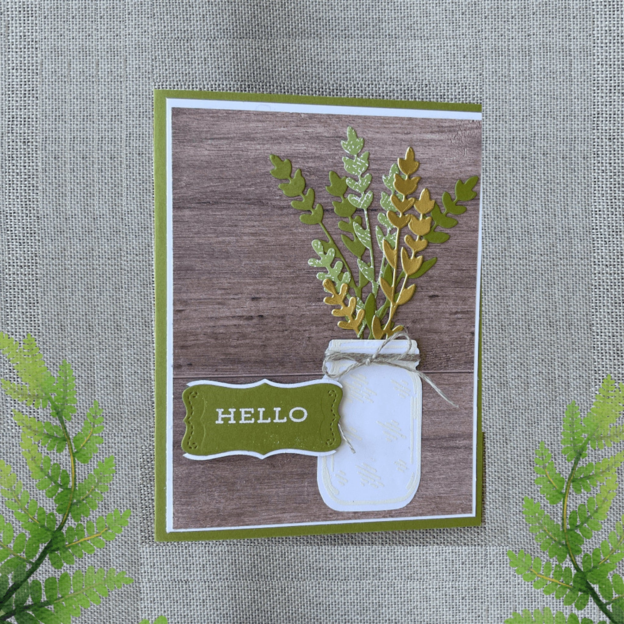 Hello Greeting Card: Handcrafted Greeting Card to spread joy