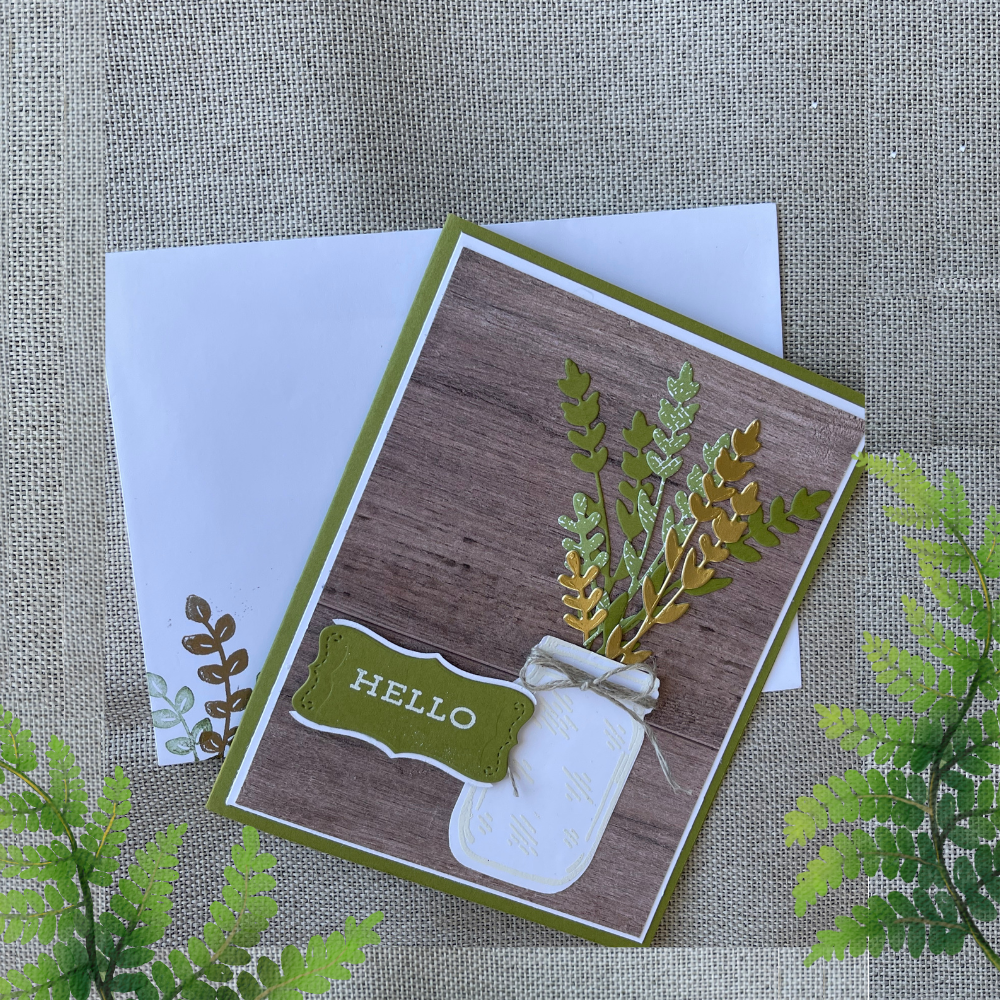 Hello Greeting Card: Handcrafted Greeting Card to spread joy