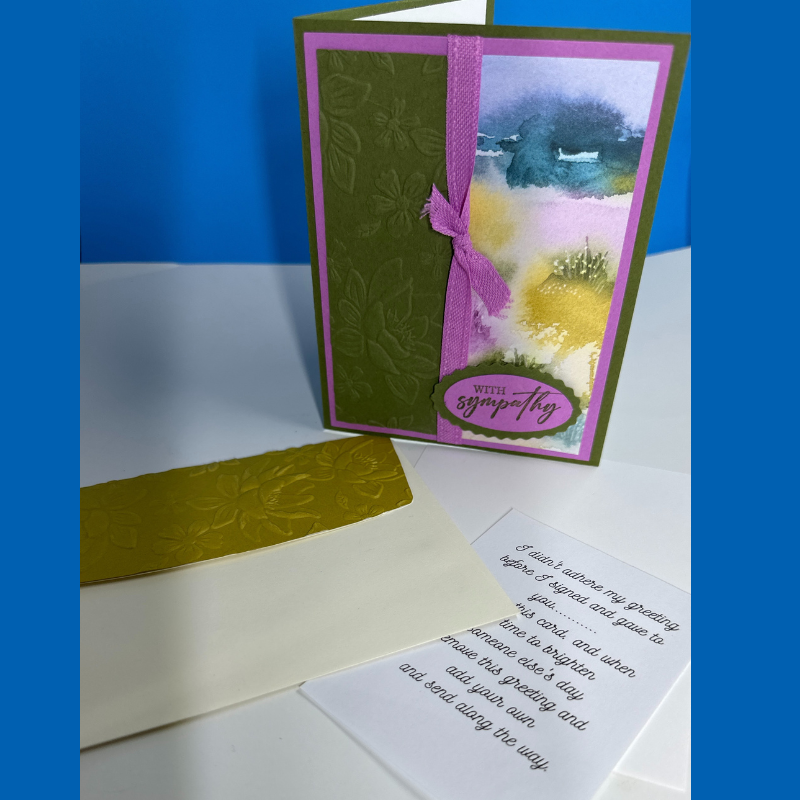 Sending Love and Comfort - Serene Background Sympathy Card