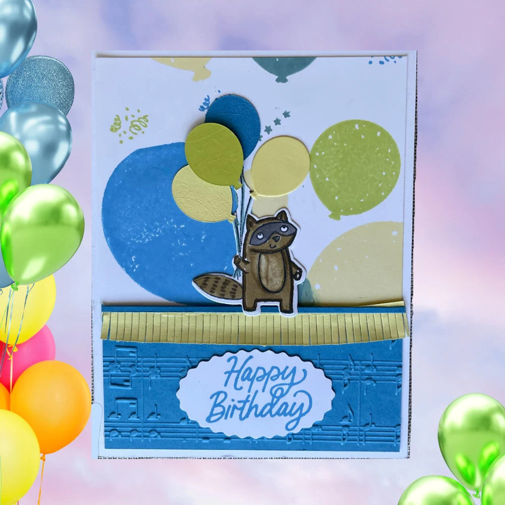 Balloon theme Birthday Card, Great card for child or anyone young at heart